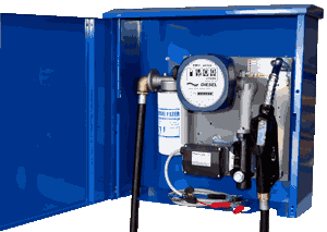 battery diesel fuel distributor with filter cartridge