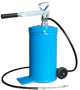 pompa per grasso a barile d 16 kg con ruote