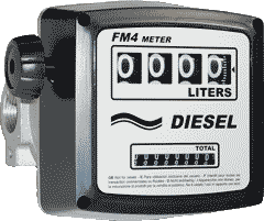 Diesel fuel flow meter
