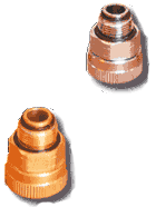 raccordi girevoli in ottone e ottone cromato